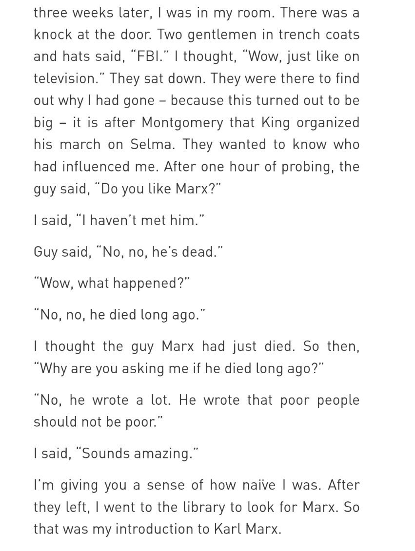 Dit moet het grappigste zijn dat ik in tijden gelezen heb. 

Papa Mamdani werd geïntroduceerd tot het Marxisme door …

De FBI.