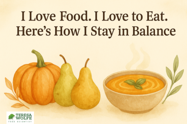 WelcomeHarvest's tweet photo. I love food. I love to eat.
 Balance isn’t about control—it’s about awareness.
New Food As A Path post: how to enjoy holiday food without guilt or restriction.
Read → https://t.co/8dXD0SzmG1
 #MindfulEating #FoodAsAPath #TeresaWolfeFoodScientist https://t.co/VvvwoucIkB