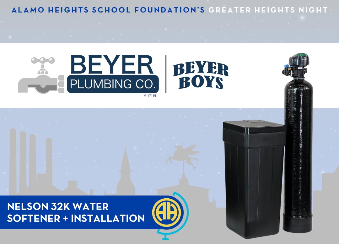 🚨 Super Silent Spotlight 🚨
Nelson 32K Water Softener + Installation: Upgrade your home with a Nelson 32K softener, installed by Beyer Plumbing. Protect pipes, keep dishes spotless, and enjoy better suds. Donated by Beyer Plumbing. Closes Sun, Nov 9 👉 ahsf.cbo.io