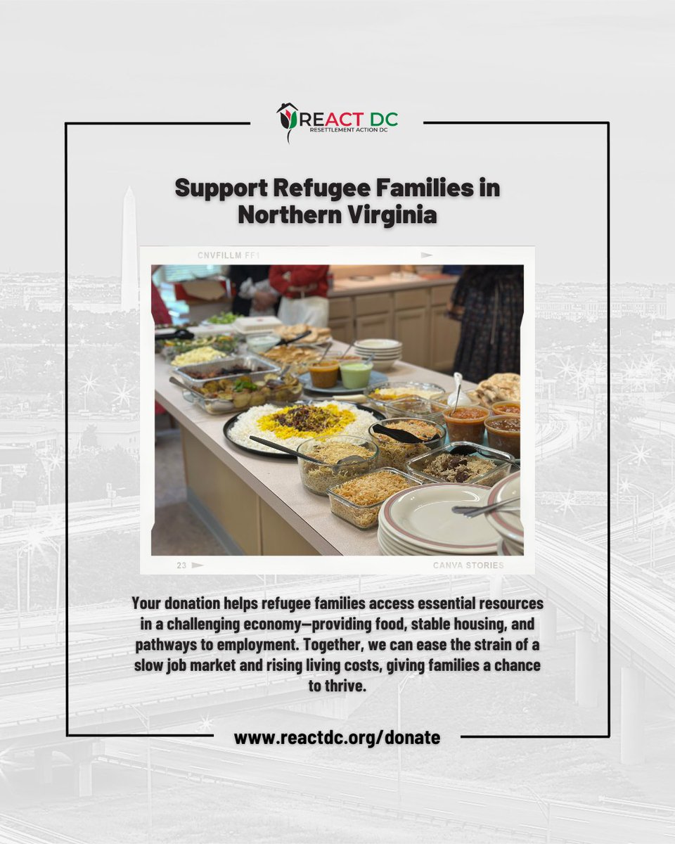 reactdcorg's tweet image. Refugee families in Northern VA face a slow job market, high housing costs &amp;amp; food insecurity. Your donation to REACT DC provides food, housing &amp;amp; job support to help them thrive 💛

Donate: reactdc.org/donate

#RefugeeSupport #REACTDC #GiveBack