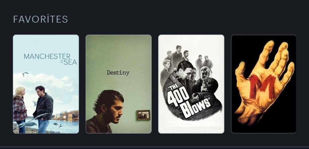 Me &amp; my letterboxd top 4