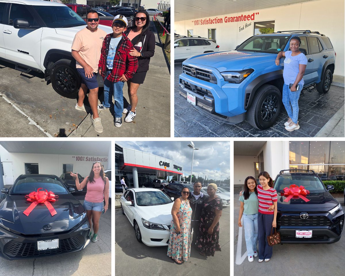 fredhaastoyota's tweet image. Thankful for YOU! 🧡 These smiling faces remind us why we love what we do. Congrats! 🎉 David T, Hawa H, Jack &amp;amp; Juanita B, Jaime W-K, James G, Lorenza T C, Patricia E, Ricky T, Robert R,  and Vivian S. #HappyCustomers #Houston #SpringTX