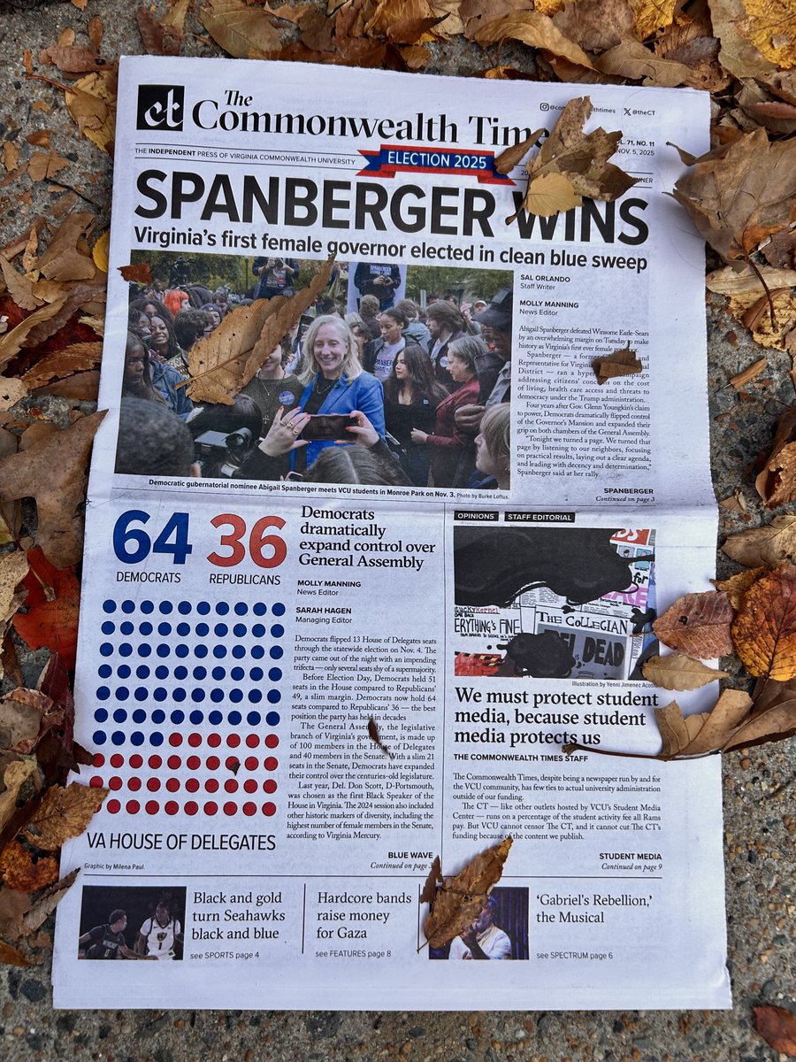 A look at today’s issue of The Commonwealth Times.