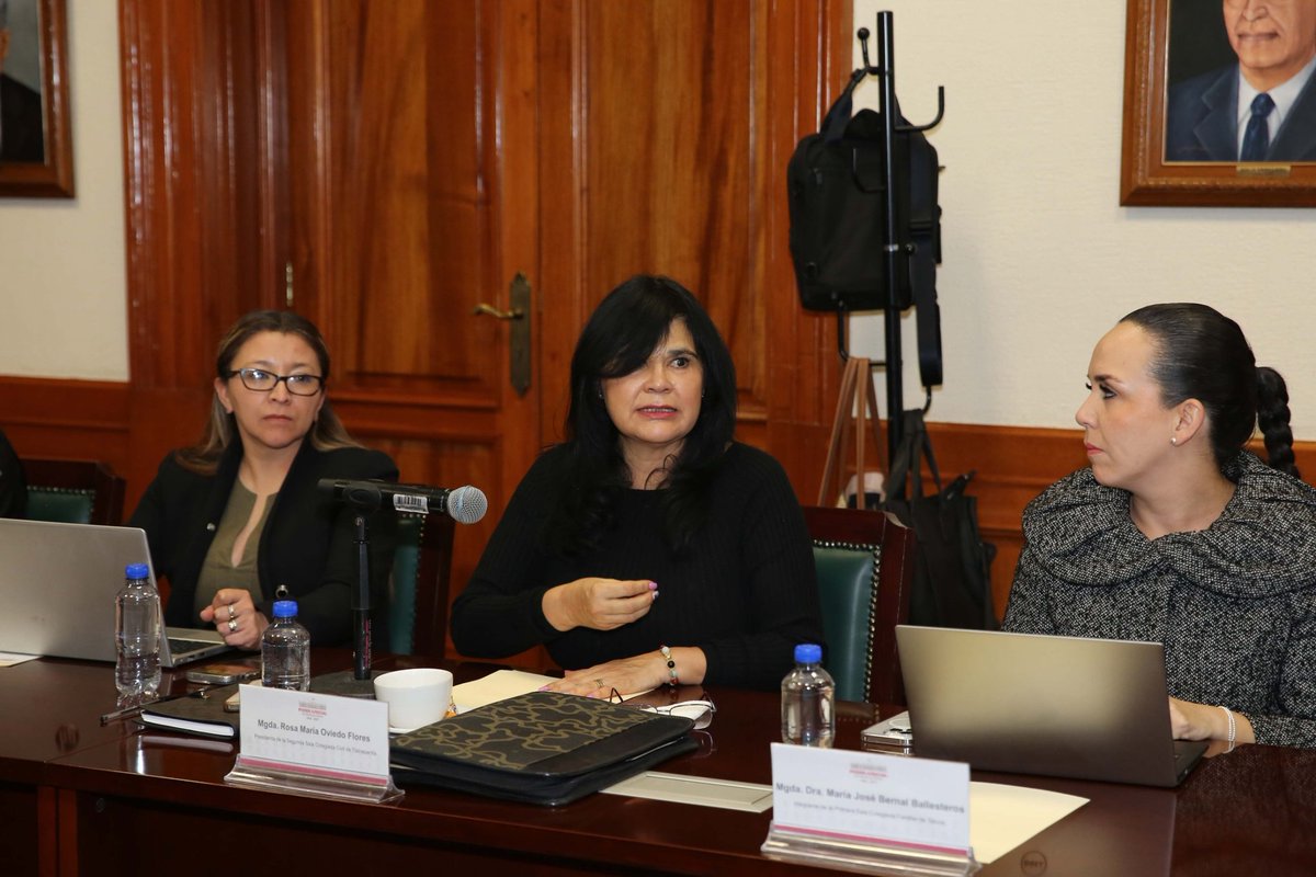 PJEdomex's tweet photo. #Comunicado📄
Proyectan creación de Juzgados LIBRES: justicia con rostro humano al servicio de las mujeres

● Se propone un sistema ágil, conectado y sensible que transformará la respuesta institucional ante la violencia de género.
● La iniciativa forma parte de las acciones impulsadas desde la Mesa de Paz.

Con el objetivo de consolidar un modelo integral que garantice atención oportuna, protección y acompañamiento a víctimas de violencia y como parte de las acciones impulsadas desde la Mesa de Paz, que encabeza la Gobernadora Delfina Gómez Álvarez, se llevó a cabo la cuarta sesión de la Mesa de Diálogo y Coordinación Interinstitucional, responsable del diseño de Juzgados LIBRES, iniciativa que busca fortalecer la justicia con rostro humano y que impulsa el Poder Judicial del Estado de México.

Conoce más información ⬇️⬇️
https://t.co/wnA53gfimJ