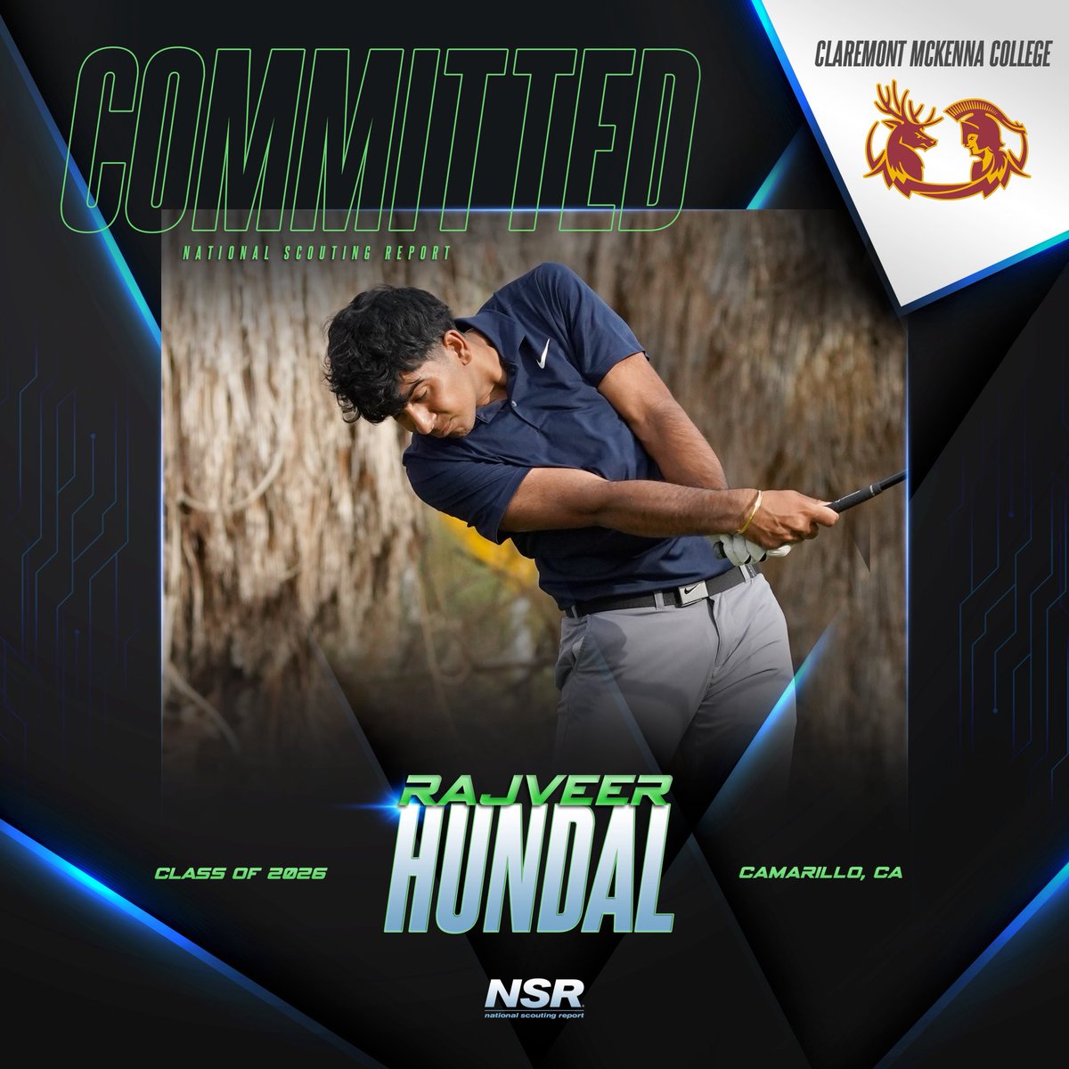 nsrnow's tweet image. 🚨#CommitmentAlert🚨
Congrats to #NSRgolf 2026 grad Rajveer Hundal for committing to Claremont McKenna College!💪⛳️

👤 Coach Don Silk
#NSRcommit
#NSRRajveerHundal

#NSRcommit #collegerecruiting #success #teamwork #nsrathlete #sports #goals 
#motivation #collegeathlete #nsrnow…
