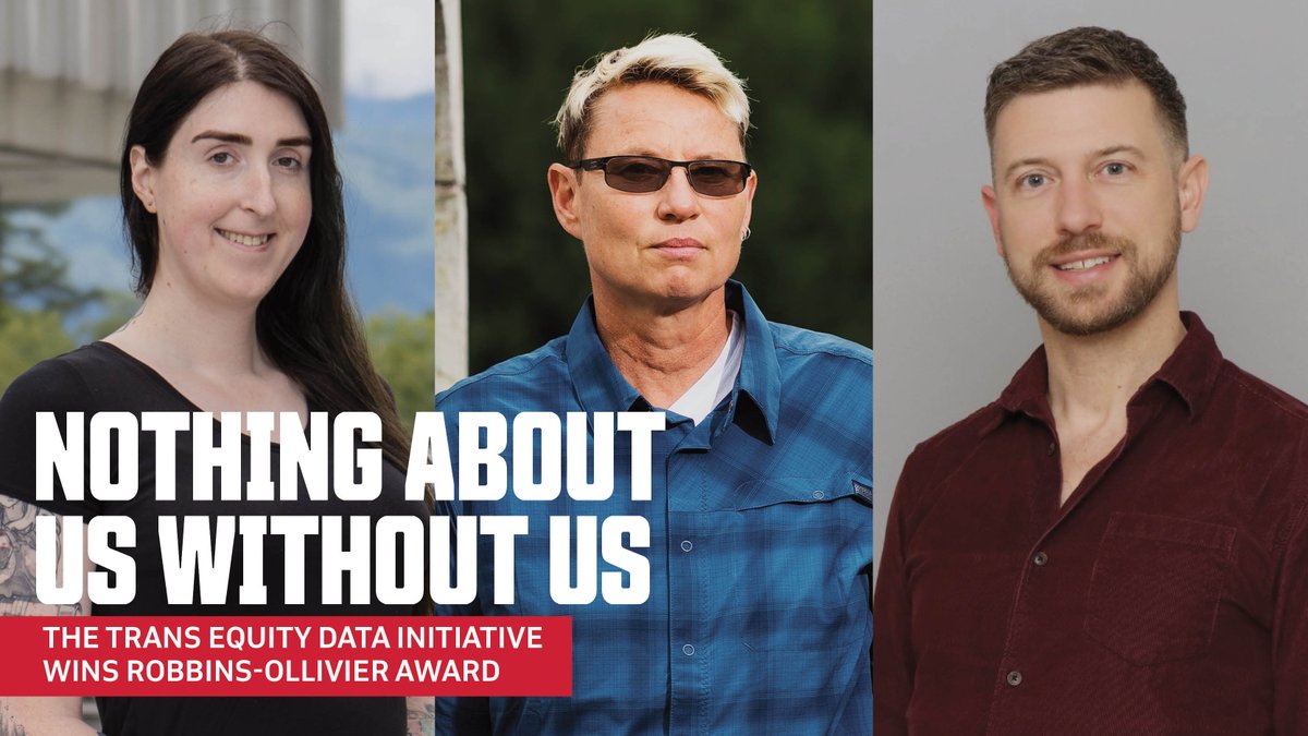 Congratulations to Travers and the members of the Trans Equity Data Initiative (TEDI) for winning a Robbins-Ollivier award for Excellence in Equity amounting to $100,000. 

Read here: sfu.ca/sociology-anth…

<a href="/SFU/">Simon Fraser University</a> <a href="/SFUFASS/">SFU Faculty of Arts & Social Sciences</a> <a href="/SFUGSWS/">SFU Gender, Sexuality, and Women's Studies</a> <a href="/SFU_FHS/">SFU Health Sciences</a> <a href="/SFUResearch/">SFU Research</a>
