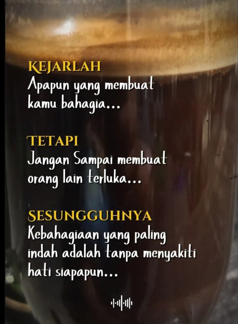 tirtajatim's tweet photo. ☕Gm pemirsa X
Kebahagian yg paling indah adalah
Tanpa menyakiti hati siapapun..
#filosofiKopi
#fk @sorotan
#semuaorang
Salam kopi hangat ☕🙏🥰 https://t.co/ybfPRRonch