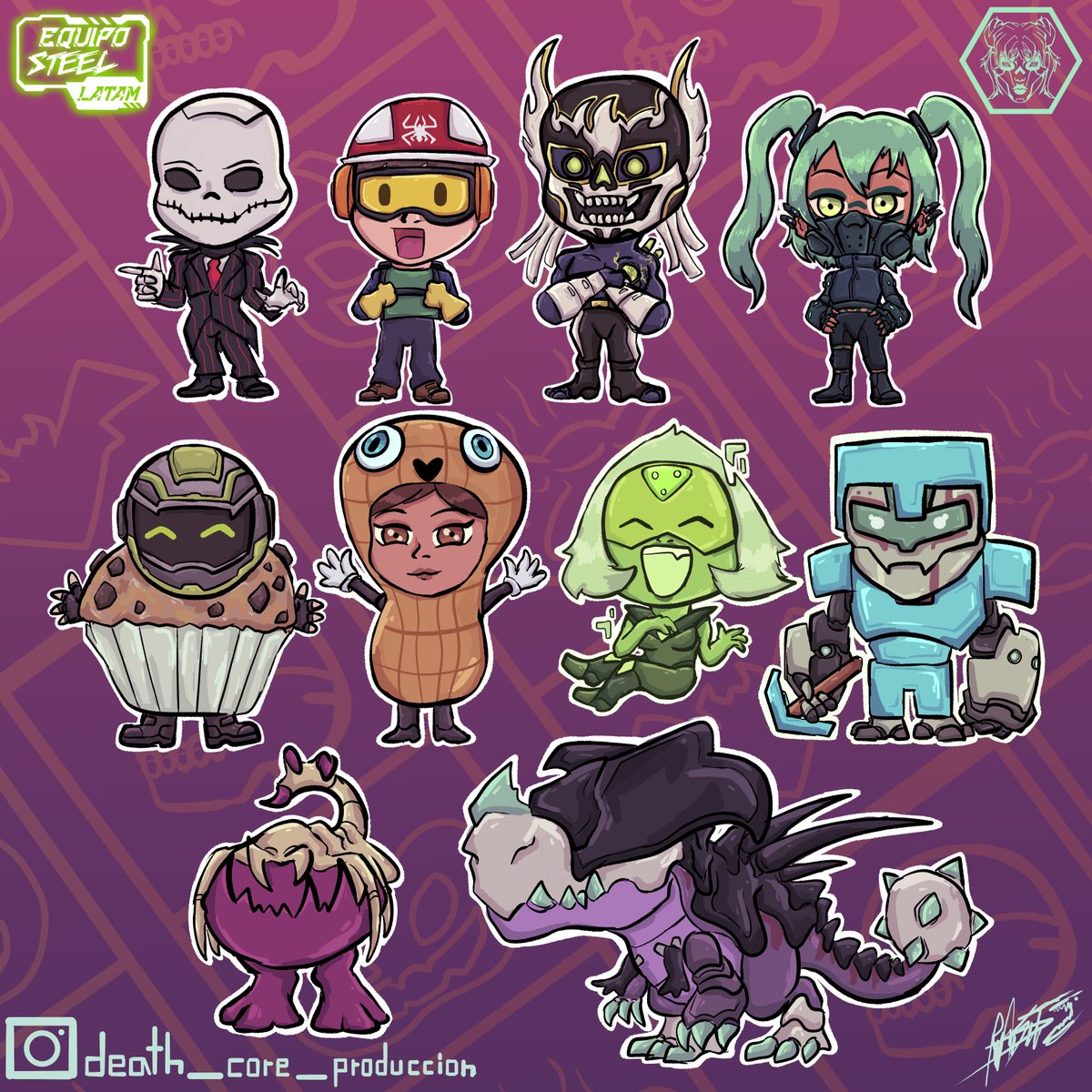 Se que ya paso hallowen pero no quería perder la oportunidad de compartir los disfraces del equipo steel latam.
#fanart #maxsteel #maxsteelfanart #dibujo #hallowen #digitalart #dibujodigital #drawing #reto #comics