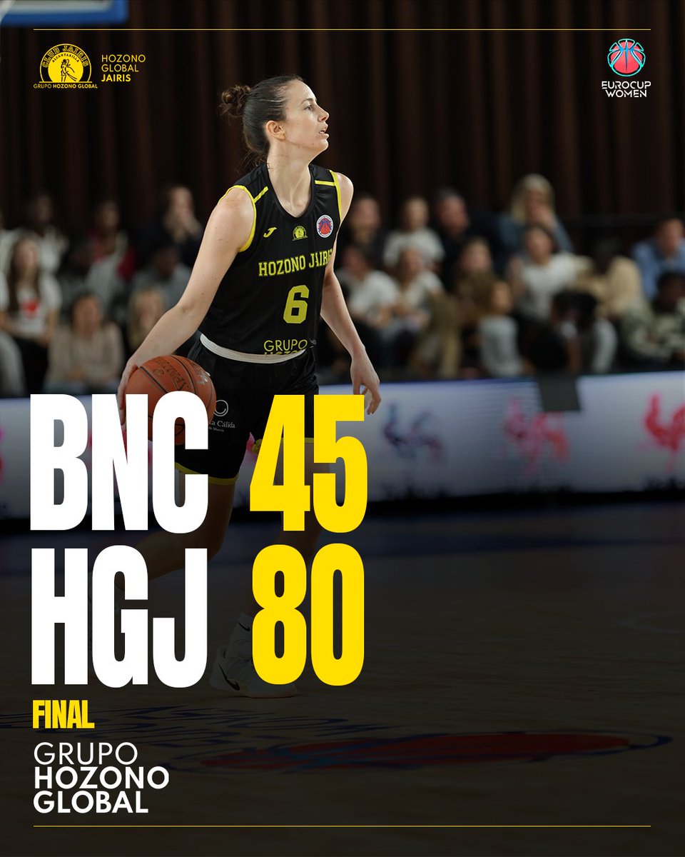 🔚 ¡Final!

¡¡¡𝐄𝐒𝐓𝐀𝐌𝐎𝐒 𝐄𝐍 𝐏𝐋𝐀𝐘𝐎𝐅𝐅𝐒!!!

🔴 Basket Namur Capitale 45
🟡 Hozono Global Jairis 80

#BNCvsHGJ | #EuroCupWomen