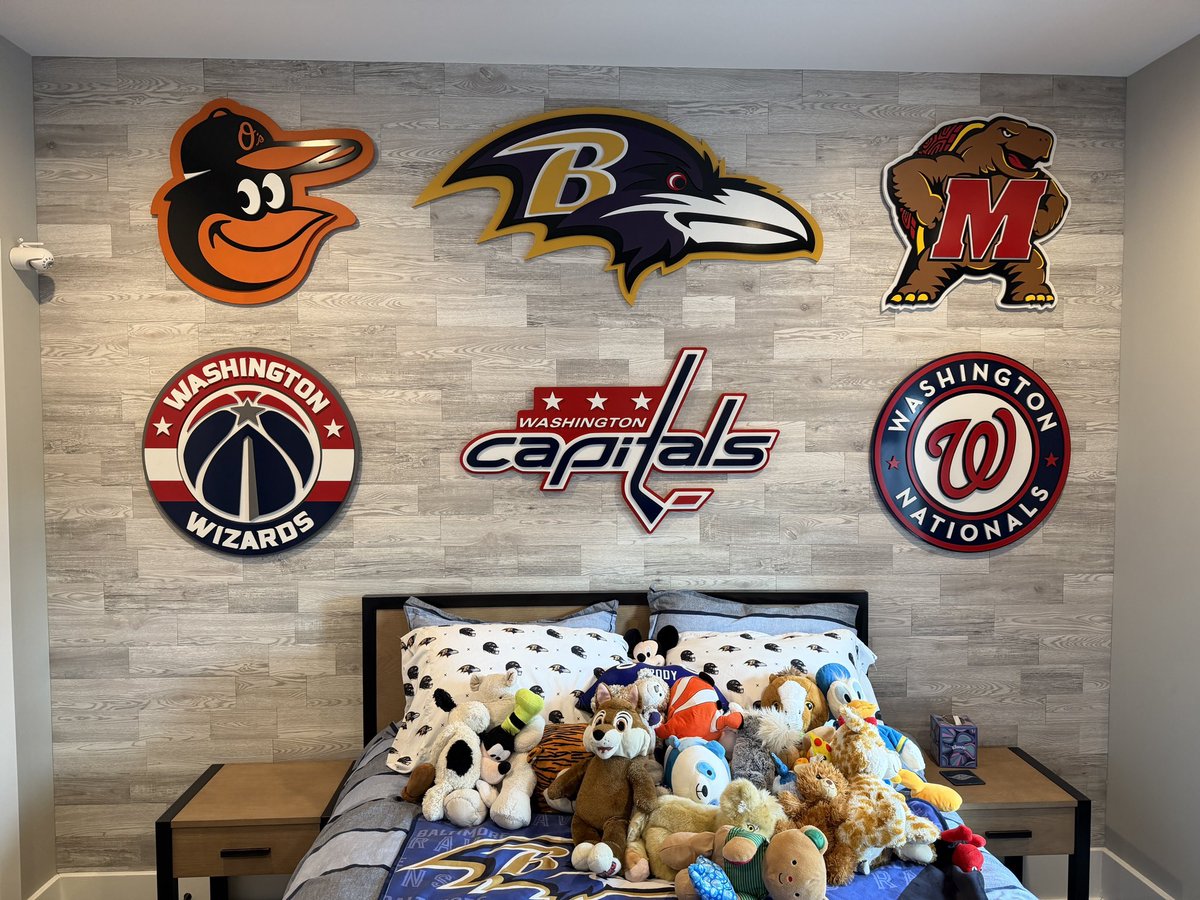 DT3DWoodArt's tweet image. My customer got his 5 signs up in his kids room. Probably had the coolest room in Maryland now.