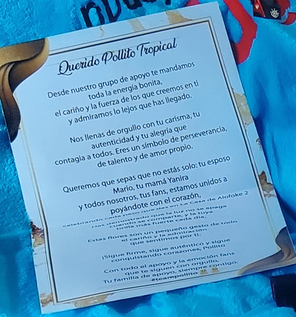 Para los que se quedaron con la duda de que decía la carta que le enviaron a pollito a #LaCasaDeAlofoke2