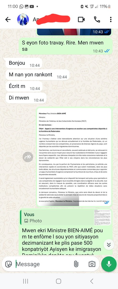 JeanJacquesPi13's tweet photo. Se demach nap fè bò kote otorite nan Ministè Enteryè pou wè sak ka fèt pou plis pase 500 konpatriyòt nou ki nan sou fwontyè Pedernales yo aprè sèvis imigrasyon dominikèn fin depòte yo san kòb. Nap kontinye fè demach yo paske nou menm nou vle kreye yon Leta ki la pou bay sèvis. https://t.co/889P71QmpG
