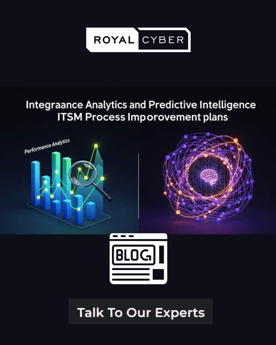 From reducing manual workload to preventing recurring incidents, our #ServiceNow solutions help you predict the future, not just react to the past.
🔗 Get proactive insights. Book a demo today!
Read our blog; ow.ly/Wo2x50XnbWI
#ServiceNow #ITSM #Predictive #RoyalCyber