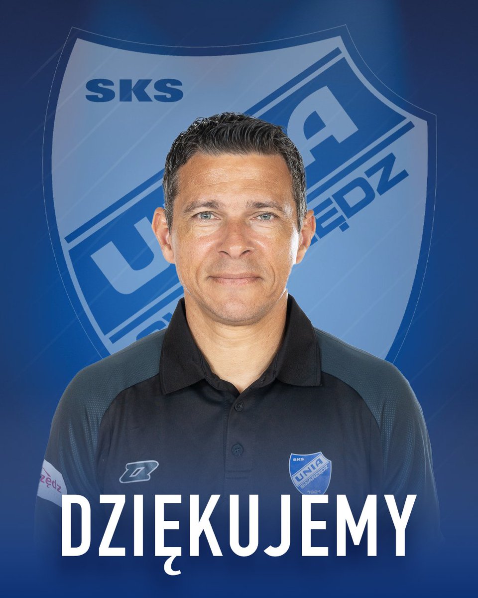 📢 Dziękujemy, trenerze! 
Swarzędzki Klub Sportowy „Unia” informuje o zakończeniu współpracy z trenerem Hermesem Neves Soaresem. Trener Hermes poprowadził nasz zespół w 31 spotkaniach. Dziękujemy za wspólną pracę, profesjonalizm i serce włożone w prowadzenie Unii. 
Dziękujemy.