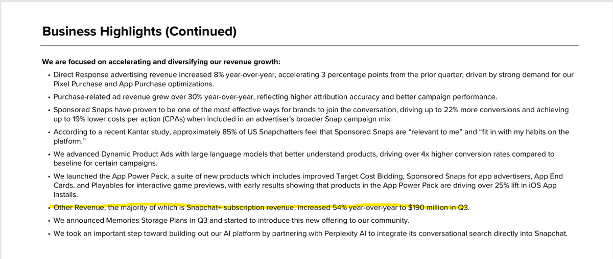 $SNAP 

$190 million in quarterly subscription revenue are you fucking kidding.... Holy Shit!