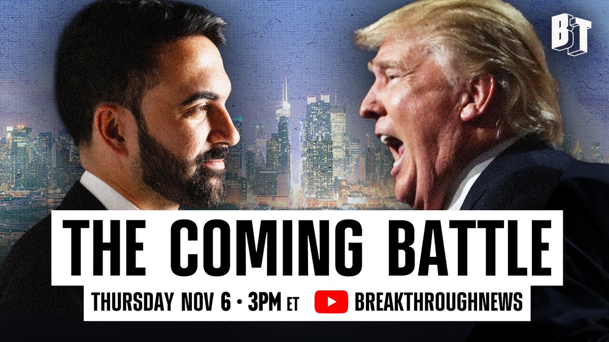 🔴We’re going LIVE Thurs!

Watch <a href="/RaniaKhalek/">Rania Khalek</a> &amp; <a href="/EugenePuryear/">Eugene Puryear</a> discuss Mamdani’s historic win, Israel’s new plan to divide Gaza, the fight against massive AI data centers, the ICE abduction of journalist Sami Hamdi, and MAGA's Israel civil war

 3pm ET: youtube.com/live/nk4aSPZbP…