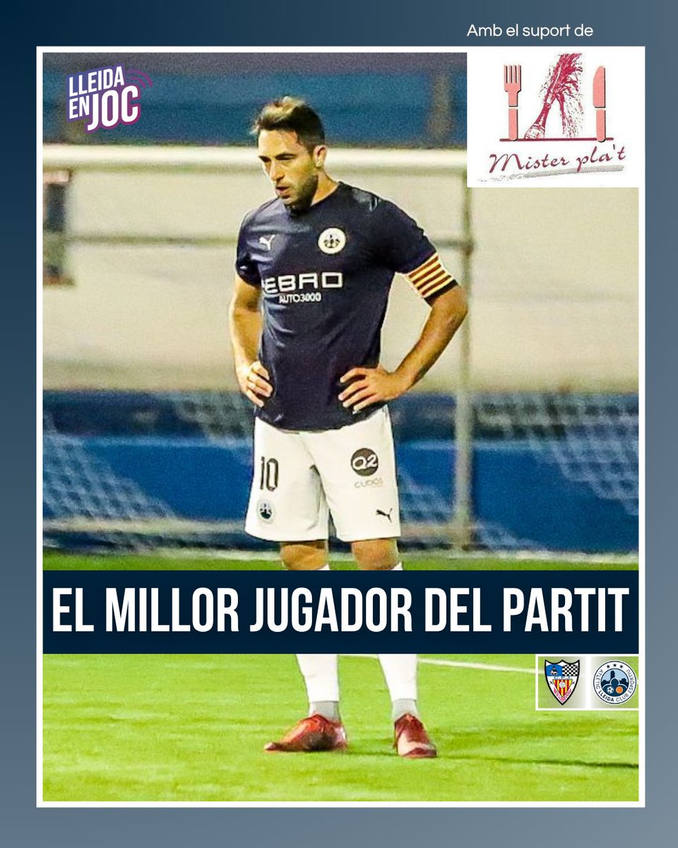 ⭐ <a href="/Borisgt10/">Boris Garrós Torrent</a>, votat per #LleidaEnJoc com el millor jugador del partit!

⚽️ Ha marcat els dos gols de l'<a href="/atletic_lleida/">Atlètic Lleida</a> i ha estat el jugador més perillós de l'atac visitant!⚔️

🤝 amb el suport de Mister Pla't Càtering!

📸 <a href="/josepmribes/">Josep M Ribes Capell</a>

#MollerussaAtlèticLleida #LleidaEnJoc