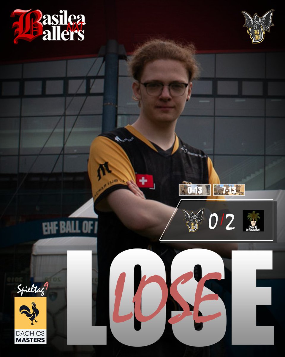 Unser NXT beendet aufgrund der heutigen Niederlage die Saison als Letzter. Danke für euren Support durch die ganze Saison. <3

Vielen Dank an unsere Spieler*Innen <a href="/COL1N_bb/">COL1N</a>, <a href="/daduskBB/">dusk</a>, <a href="/clippy_cs/">clippy</a>, <a href="/timonator_cs/">Timonator</a>, <a href="/PROXTN7/">PROXTN</a>, <a href="/1holyghostCS/">1holyghost | Annika</a> und <a href="/leonlefox/">leonlefox</a>