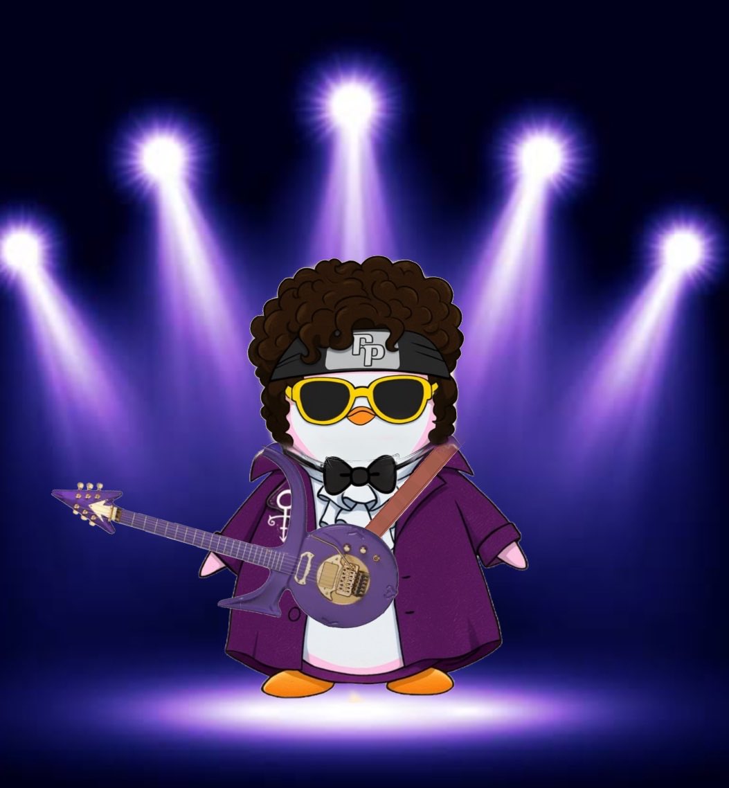 My Penguin went Full <a href="/prince/">Prince</a> Mode! Purple Rain Purple Rain! <a href="/pudgypenguins/">Pudgy Penguins</a>