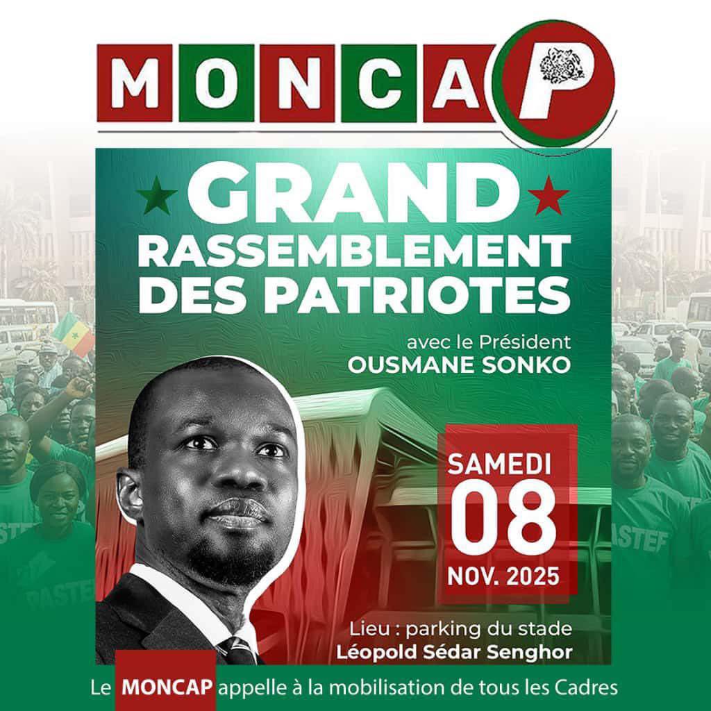 Le 08 Novembre!

#pastef #senegal