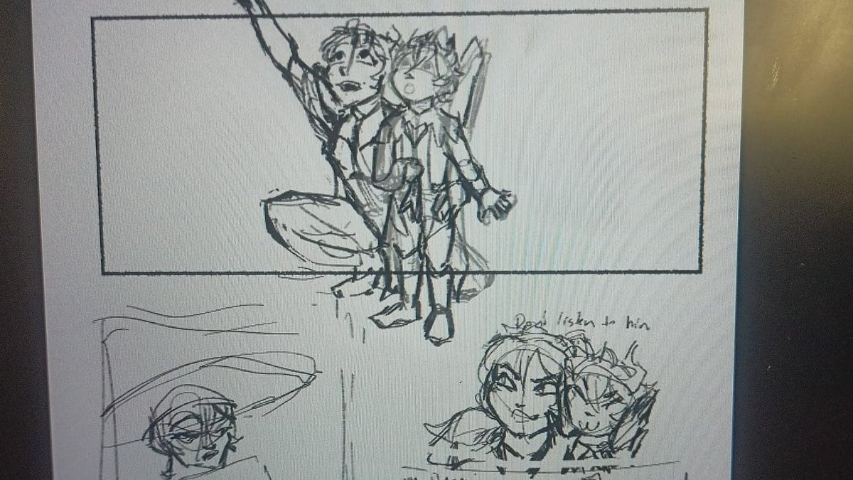 I've been craving for Mona and Durin content from the moment he got turned into a human, and I guess today I decided "Fine, I will do it myself" on my train (yes I know he is a teen but he is baby to me
#scaramona wip I guess