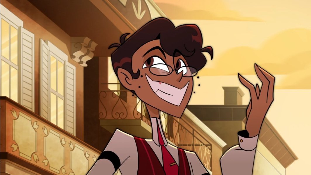 The_Ace_Card's tweet photo. I’ve always told everyone that in my world human Alastor doesn’t have moustache, AND HEAVEN HEARD ME!🥳
#hazbinhotel #alastor https://t.co/fnOy4g8ran