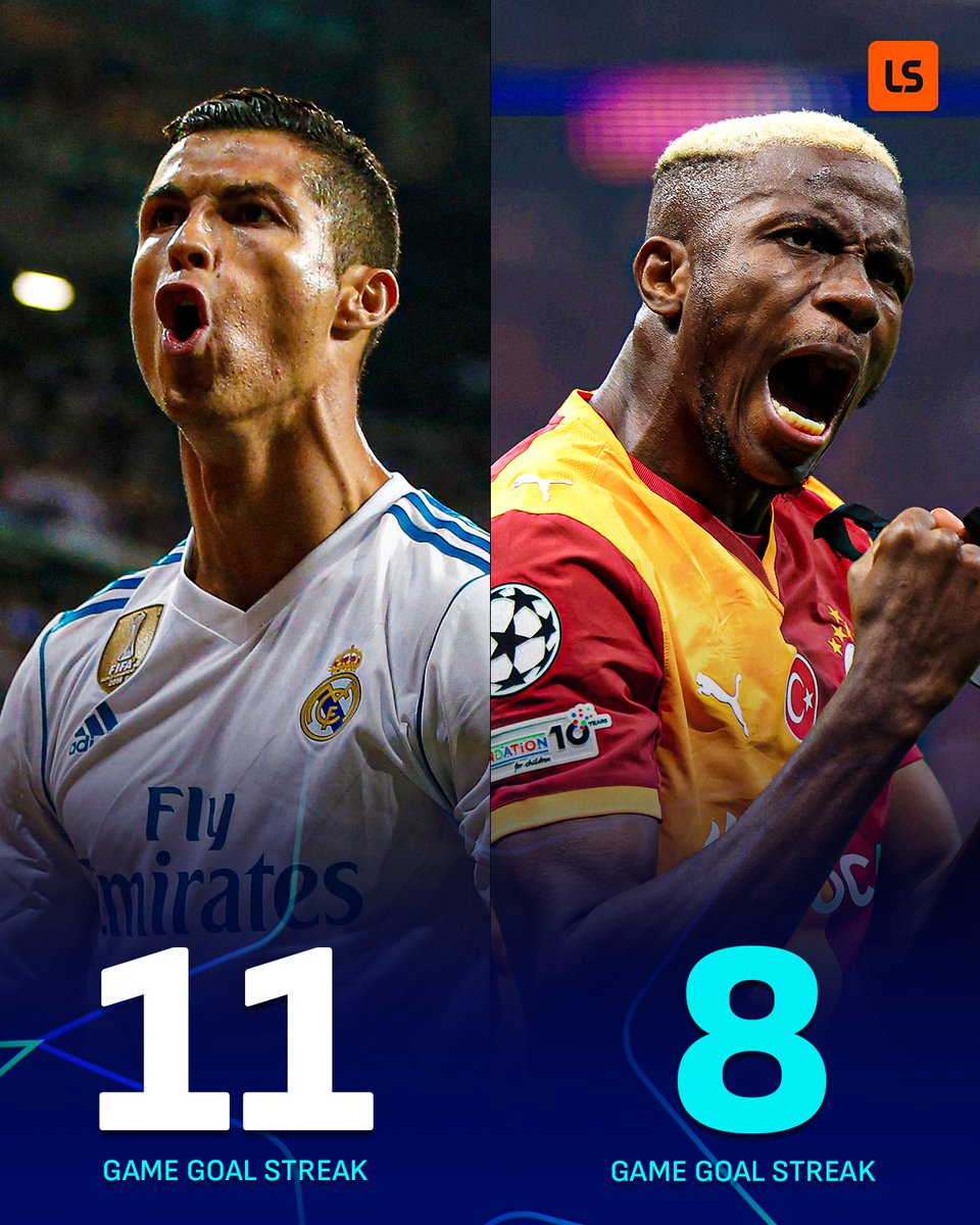 Victor Osimhen is just 3️⃣ games away from matching Cristiano Ronaldo's streak of goals scored in consecutive European appearances 😲💥