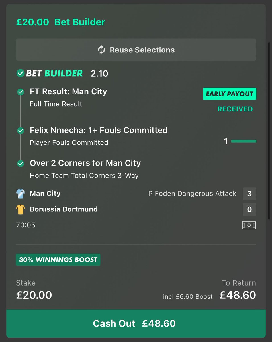 BarneyBets's tweet image. BOOOOOM 💥 

Another winning builder! 

LIKE ❤️ and RETWEET ♻️ if you got on this with me!!! 

Back tomorrow 🫡