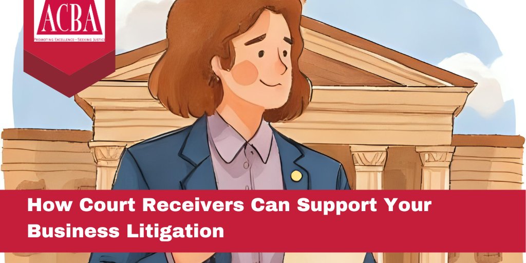 There's still time to register - How Court Receivers Can Support Your Business Litigation MCLE. Wednesday, November 12, 05:00 PM - 06:00 PM. Presented by the ACBA Business and Trial Practice Sections. ACBA members register for free! - mailchi.mp/acbanet.org/bu…