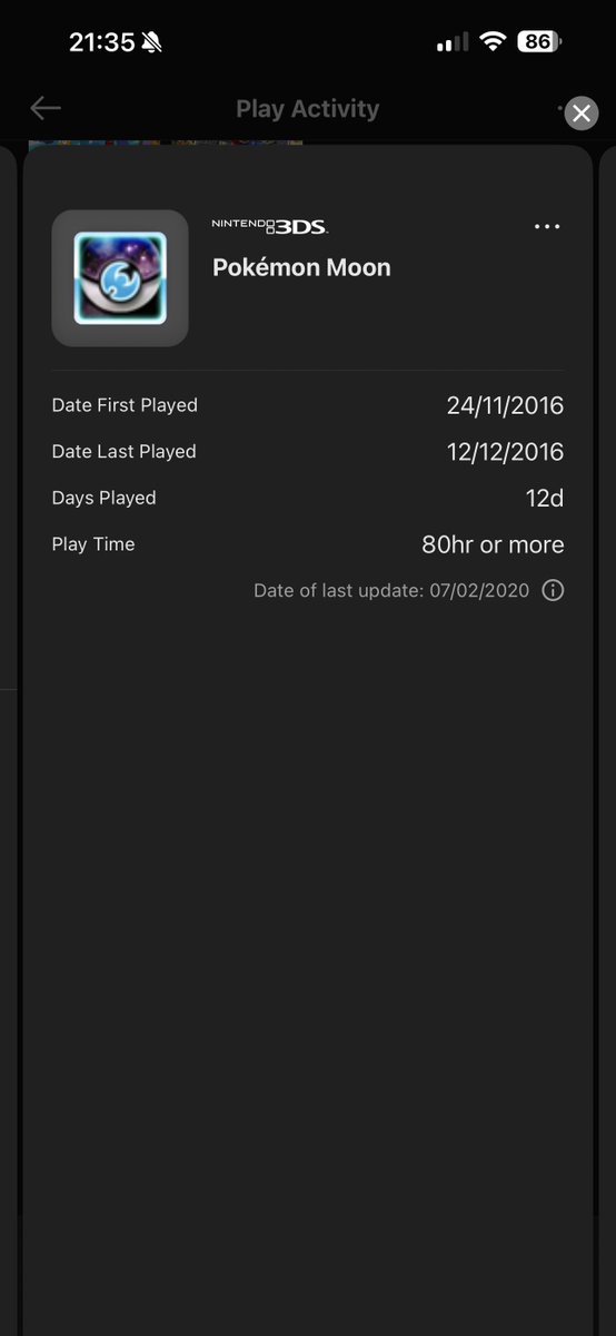 Saddest part about this play time is I never even picked my starter, I spent all that time shiny hunting Rowlet failed then gave up 😭