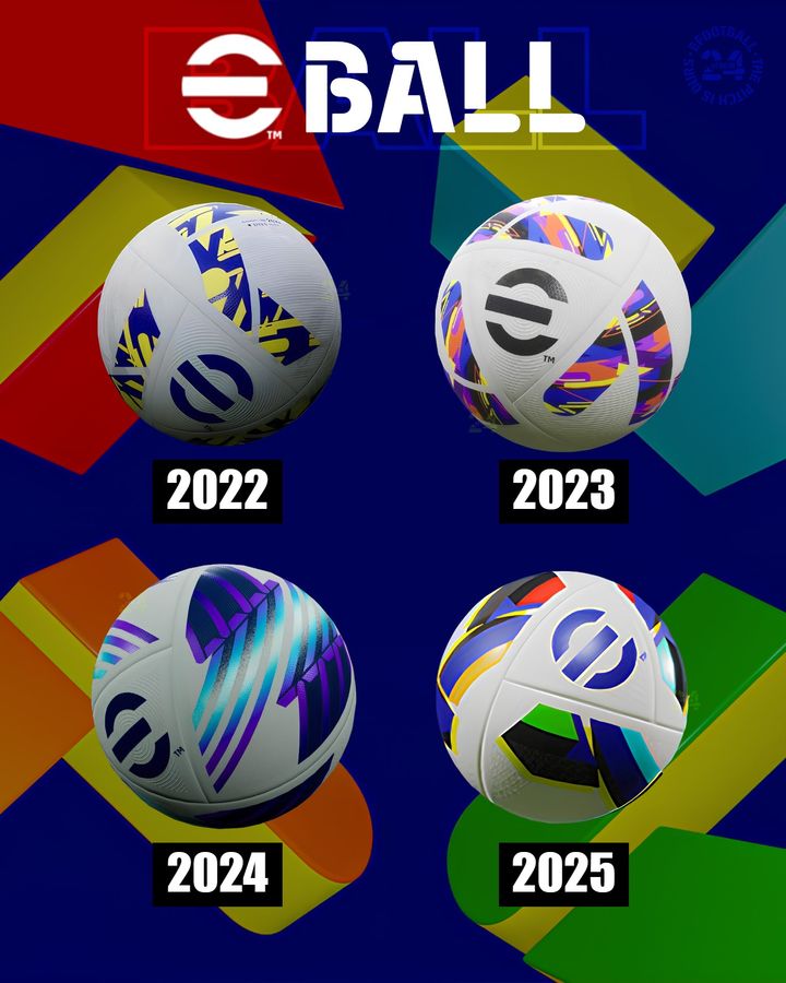 2024 and 2025 balls were the best matchballs designed by <a href="/play_eFootball/">eFootball</a> 
The rest are trash🤮