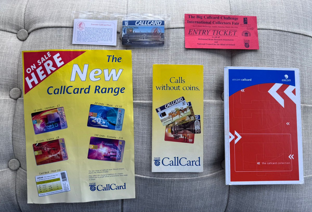 Telecom Eireann + Eircom Callcard Collectors’ Hub tweet media