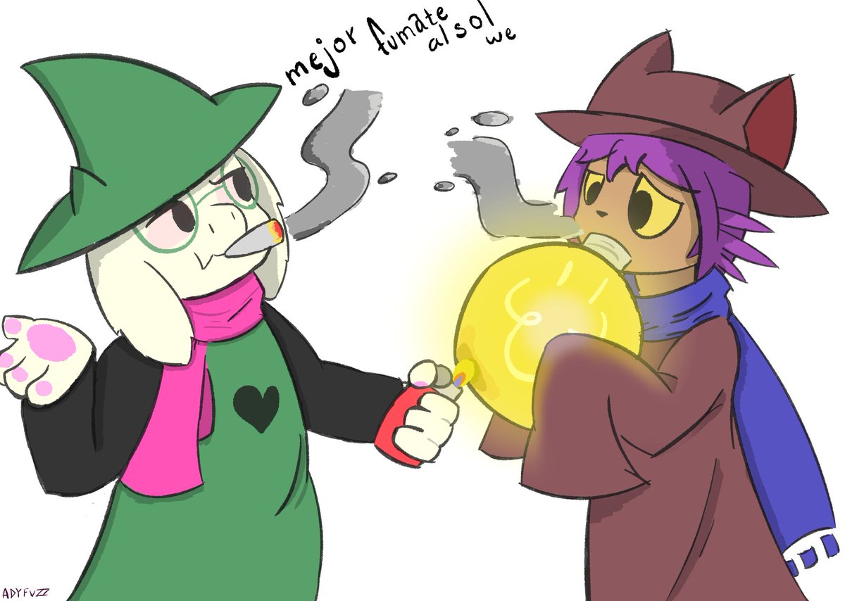 FRRRC812's tweet photo. Niko y Ralsei mariwanos 
#deltarune #Oneshot https://t.co/icTEqqMaR8
