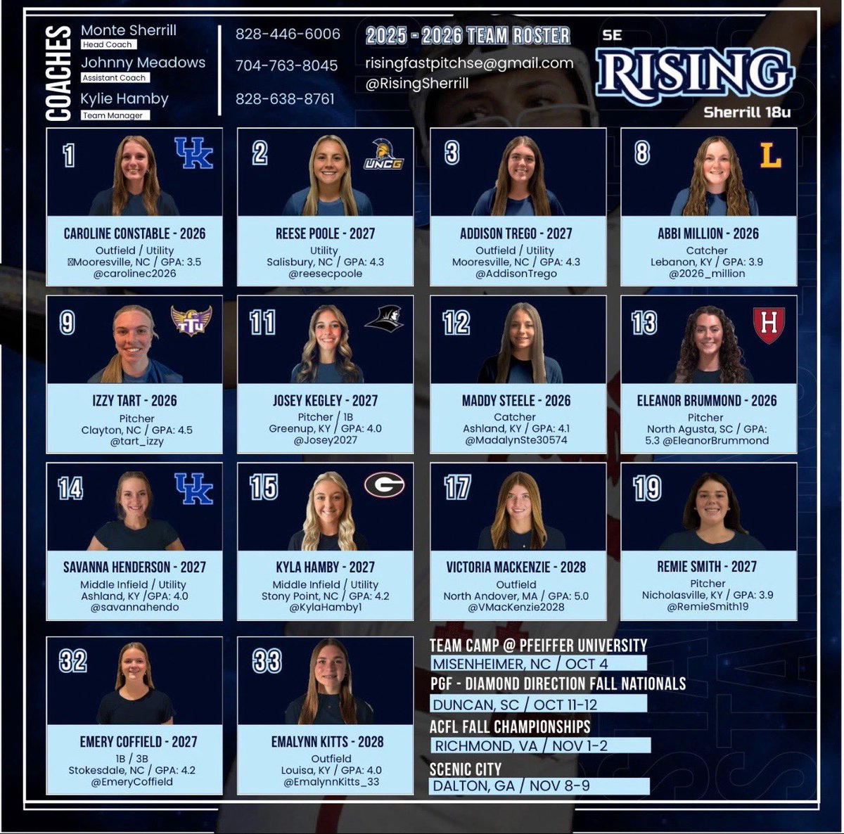 EmeryCoffield's tweet photo. Back at it in Scenic city with @RisingSherrill !!  Last weekend in Richmond we qualified for the automatic bid to the ACFL Nationals in Indiana this summer! So we’ve got lots of momentum heading into our last fall tournament and I hope to see y’all there! https://t.co/2gI063kgqB