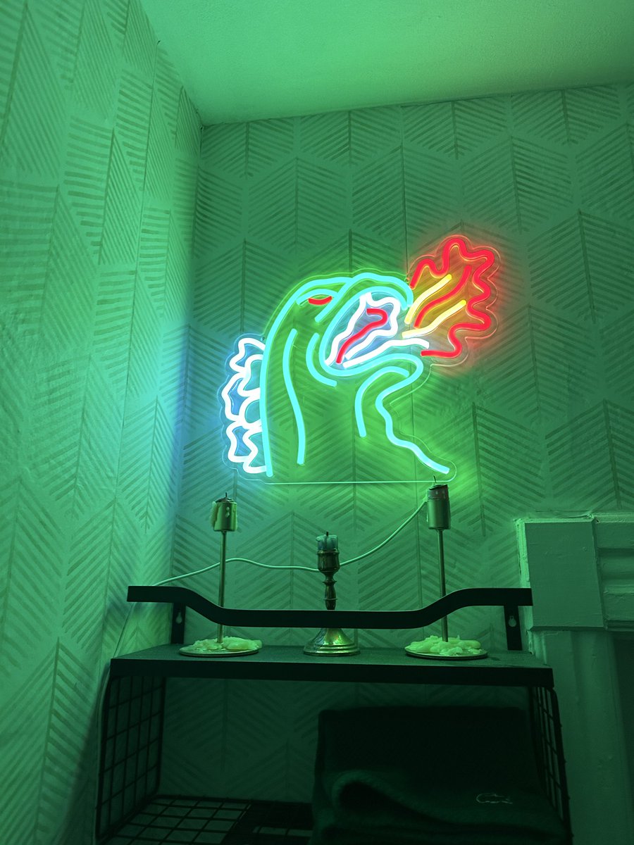 Godzilla found a home in my bathroom