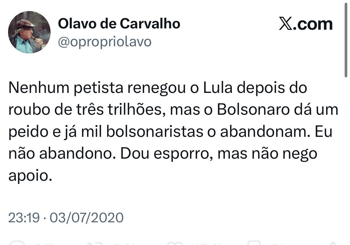 rafaelgloves's tweet photo. Sobre Olavo e Bolsonaro. Leia e salve. 👍 https://t.co/gRyHnuQzVn