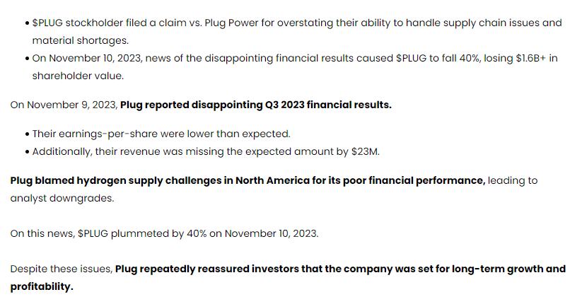 11thestate's tweet image. With all the buzz around $PLUG lately, here’s something worth noting:    

#PlugPower is already facing an investor lawsuit — covering multiple allegations.    

We’re not making predictions, but it’s worth a look. Always good to know the full context.