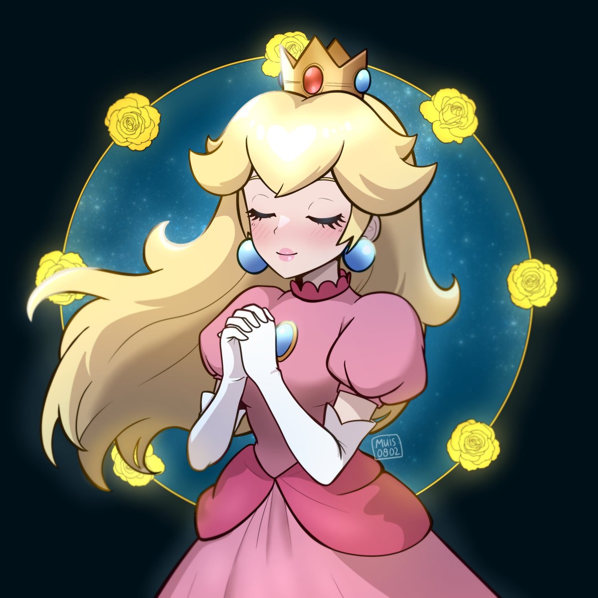 muis0802's tweet image. She&apos;s so pretty, I really wanted to make art based off of that screenshot 👑💖