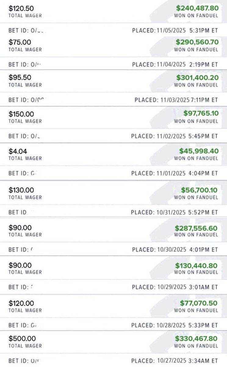 kingtipster50's tweet image. I been CASHING  secretly ever night 💸

FanDuel lookin’ like a fire  scene—I WRECKED ‘EM 😤

Withdrawals stacking like rent checks 😂

STILL giving $1,000 to everyone that LIKE + RT ❤️

Big slates tonight… AM FUCKING BACK FOR YALL!!!

We locked in for another legendary run —…