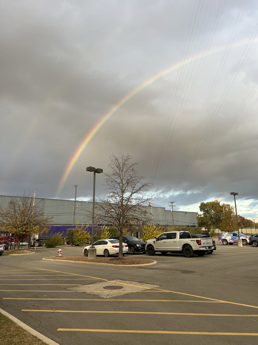 The obligatory rainbow picture outside the radio station…..carry on