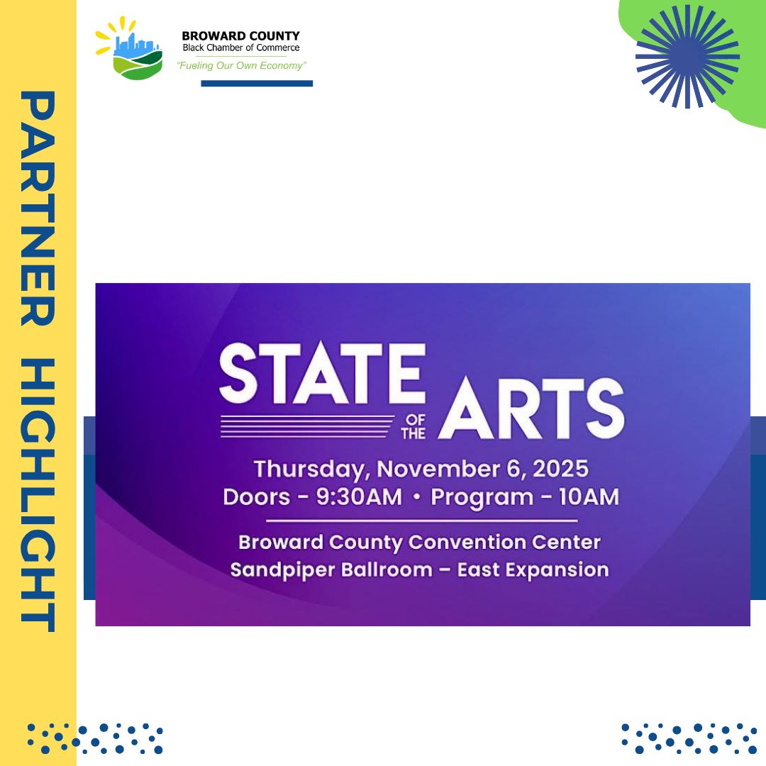 What’s Up Wednesdays- TELL US WHICH EVENTS YOU ARE ATTENDING! 

Events to keep your business going and growing.  We are YOUR source for all things #business in #broward.  

Check in with us each week! Here are some partner evens to get your business going.

#BrowardBlackChamber