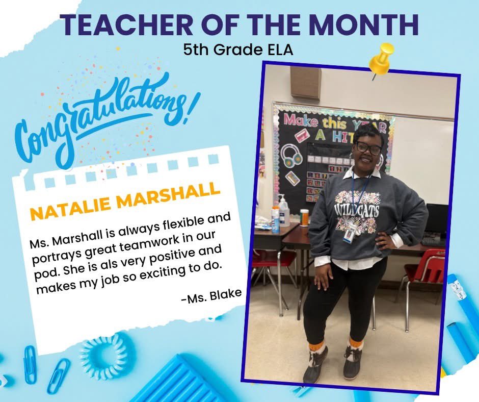 Congratulations to our October Teachers of the Month! We’re proud to recognize these amazing educators for their hard work, dedication, and positive impact on our school each day. Thank you for going above and beyond to make Louisville Elementary a great place to learn and grow!
