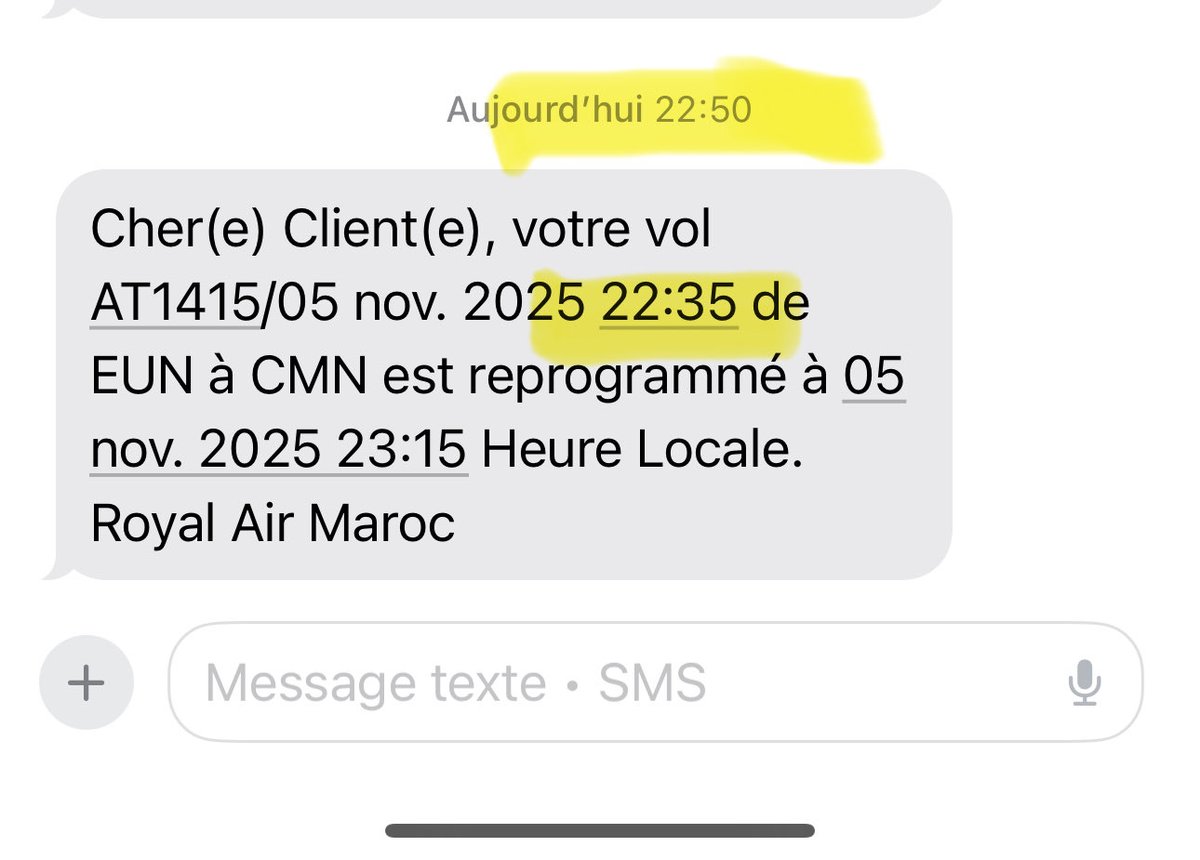 Merci <a href="/royalairmaroc/">Royal Air Maroc</a> pour le sms !