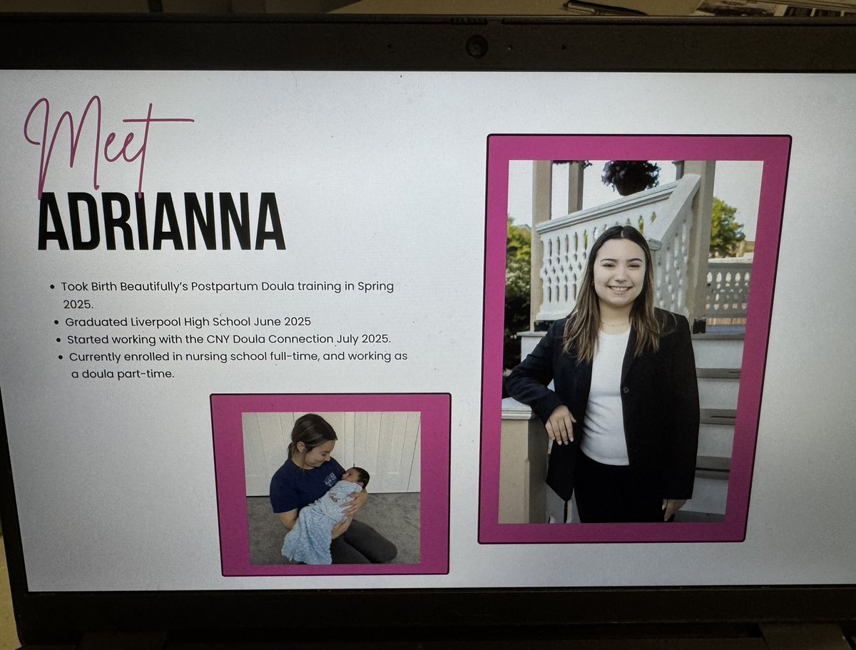 Collins_Classes's tweet image. Today I found out that one of my ECE graduates is now a postpartum doula with the CNY Doula Connection! Three years ago, this student learned about the doula profession from the owner, Chris Herrera, during Child Development I. That guest visit made an impact! ⭐️ #LHSCTE