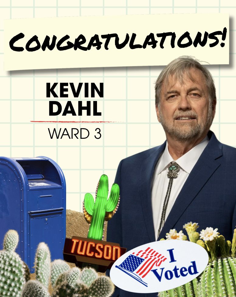 Congratulations to Kevin Dahl on winning the race for Ward 3!