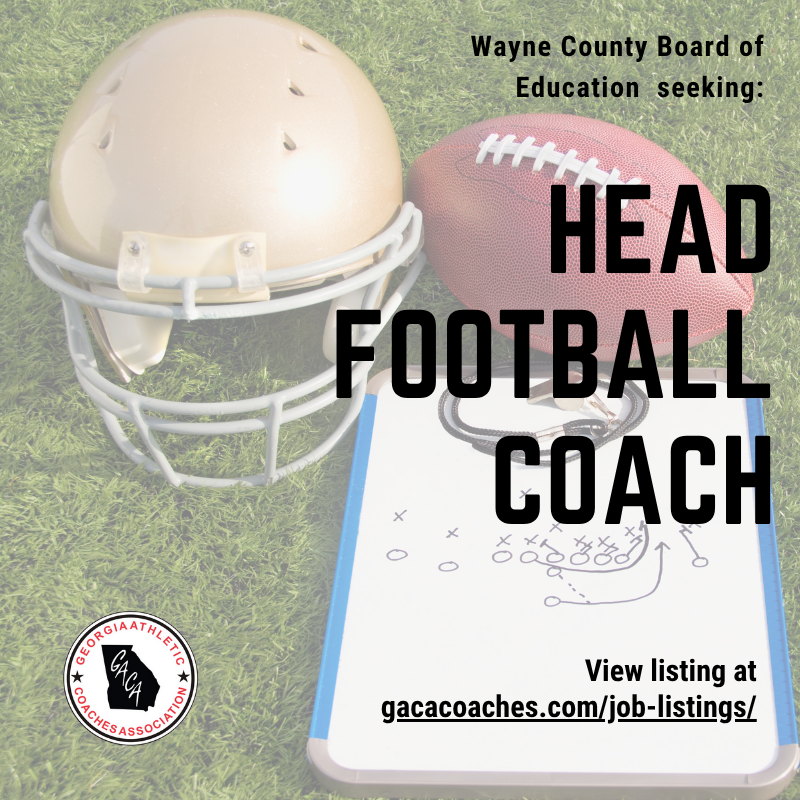 GFCACoaches's tweet photo. Wayne County Board of Education is seeking a Head Football Coach. View job details at https://t.co/FIeo6foWYr
#headfootballcoach #highschoolfootball #highschoolcoach https://t.co/IbPjg63EB6