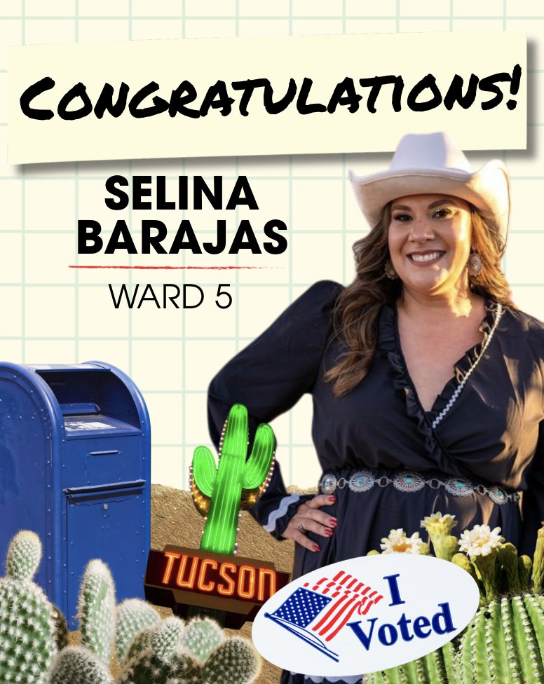 Congratulations to Selina Barajas on winning the race for Ward 5!