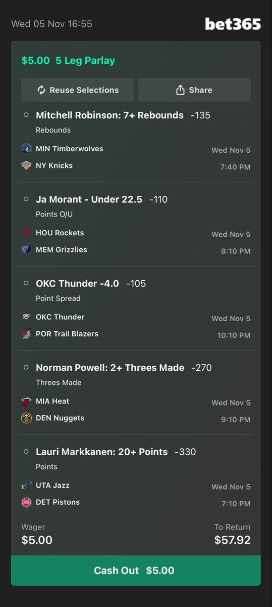 xzorough's tweet photo. Here are the best NBA Parlays for tonight, bit late tn but these injury reports are a joke 💀

I’m a fan of all these props so feel free to mix and match how you like💰

We also got a snb so that’s a free lay for us to get our bankroll up 🔝 https://t.co/dqyS2Id1dP