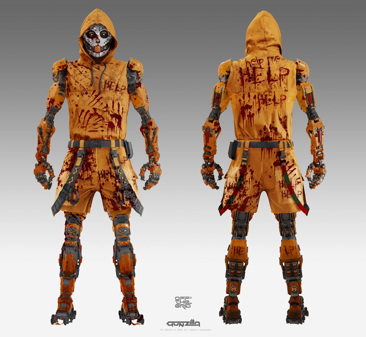 DmitryTsmokh's tweet photo. Halloween passed, but the concepts remained. Many more variations were created, with different patterns and colors.
Created for @playoffthegrid as a Halloween skin, one and half year ago. https://t.co/GY4LTE8WtK