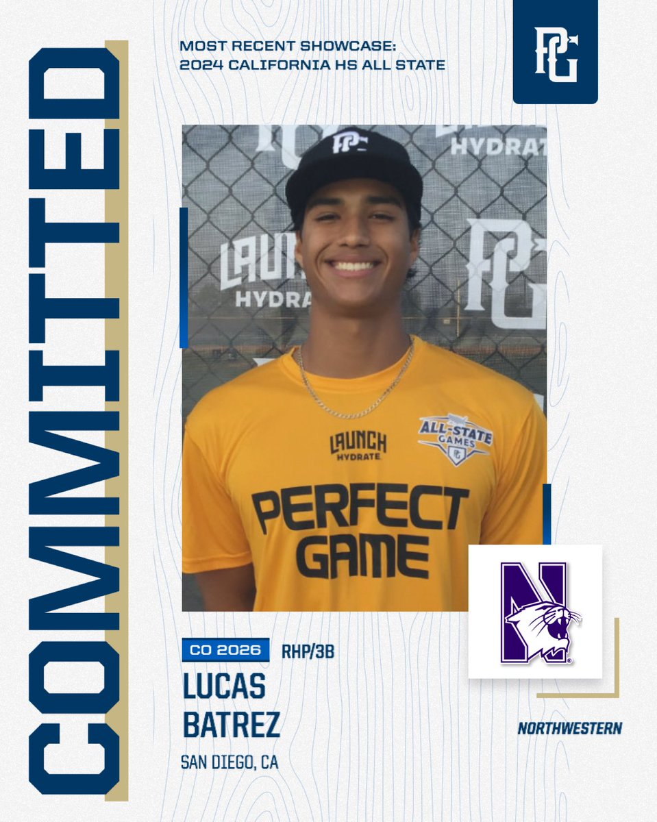 Congratulations to <a href="/LucasBatrez/">Lucas Batrez</a> on his commitment to <a href="/NUCatsBaseball/">Northwestern Baseball</a> 🔥
